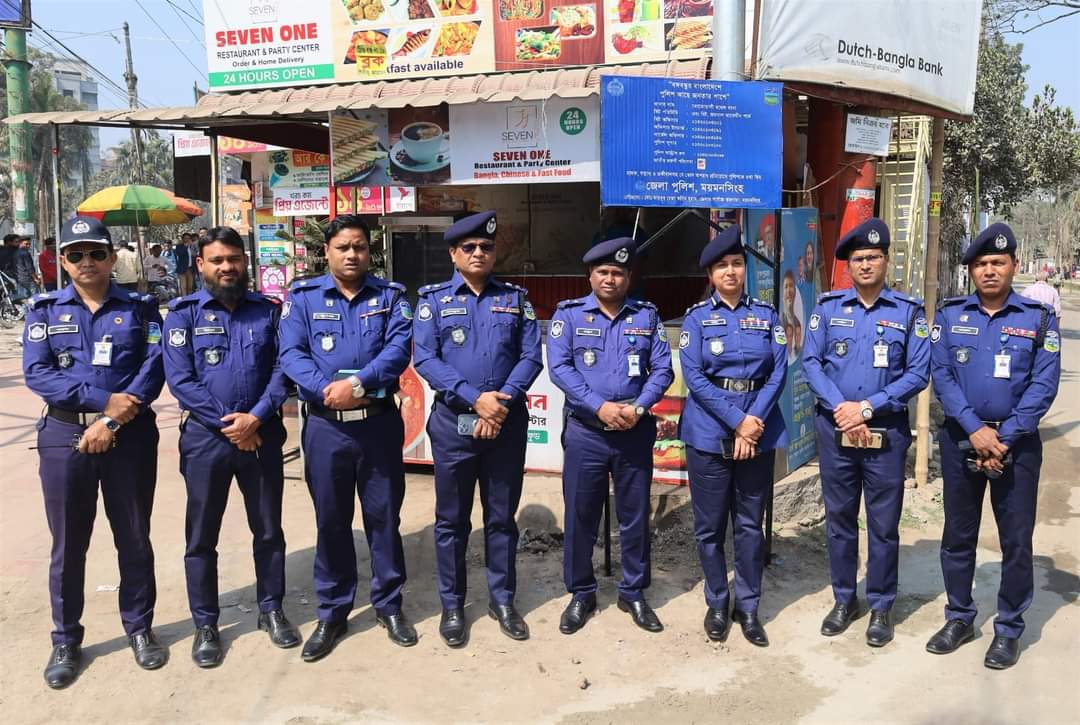 ময়মনসিংহে বিট পুলিশিং সাইনবোর্ড স্থাপন কার্যক্রমের শুভ উদ্বোধন