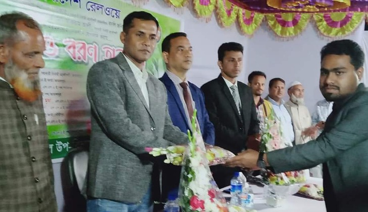 বাংলাদেশ রেলওয়ে ময়মনসিংহ কর্মকর্তা বদলী জনিত বিদায় সংবর্ধনা